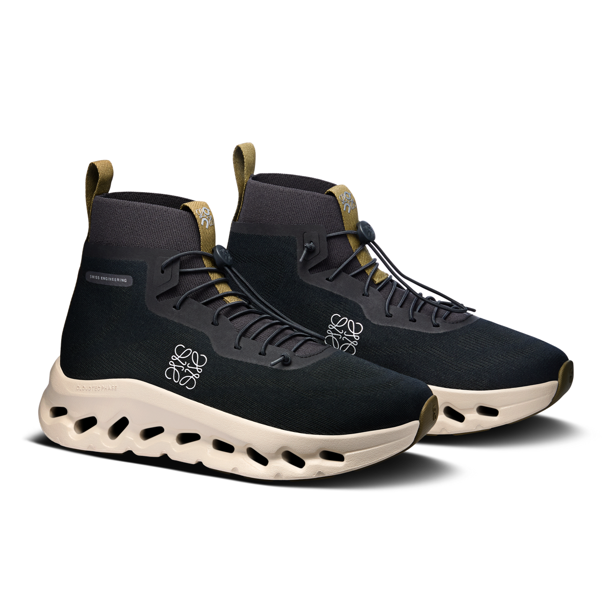 On cloud cloudtilt hi Loewe black and Biege (original with barcode)