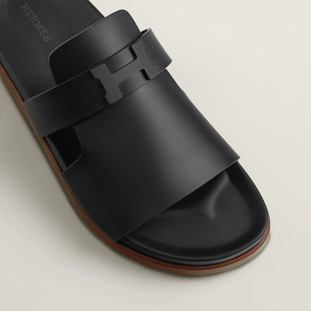 Hermes Jaures Sandal matte black (master quality)