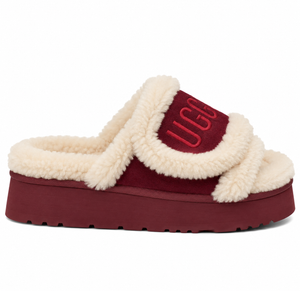 UGG PlushCozy Slippers burgundy(AAA quality)