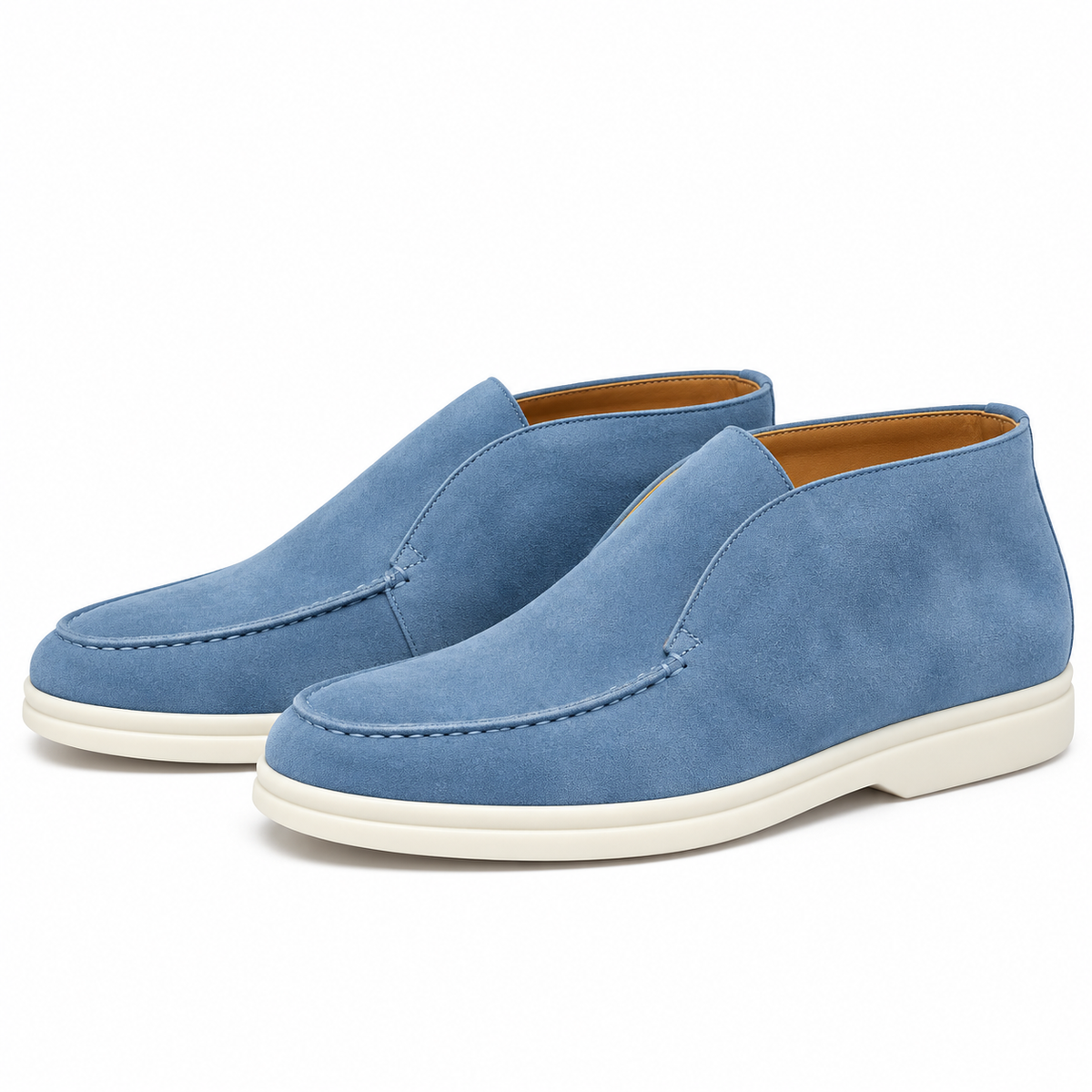 Loro piana baby blue  autumn loafers ( AAA+ quality ) genuine seude