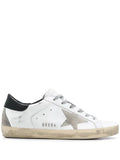 Golden goose super star with black heel tab