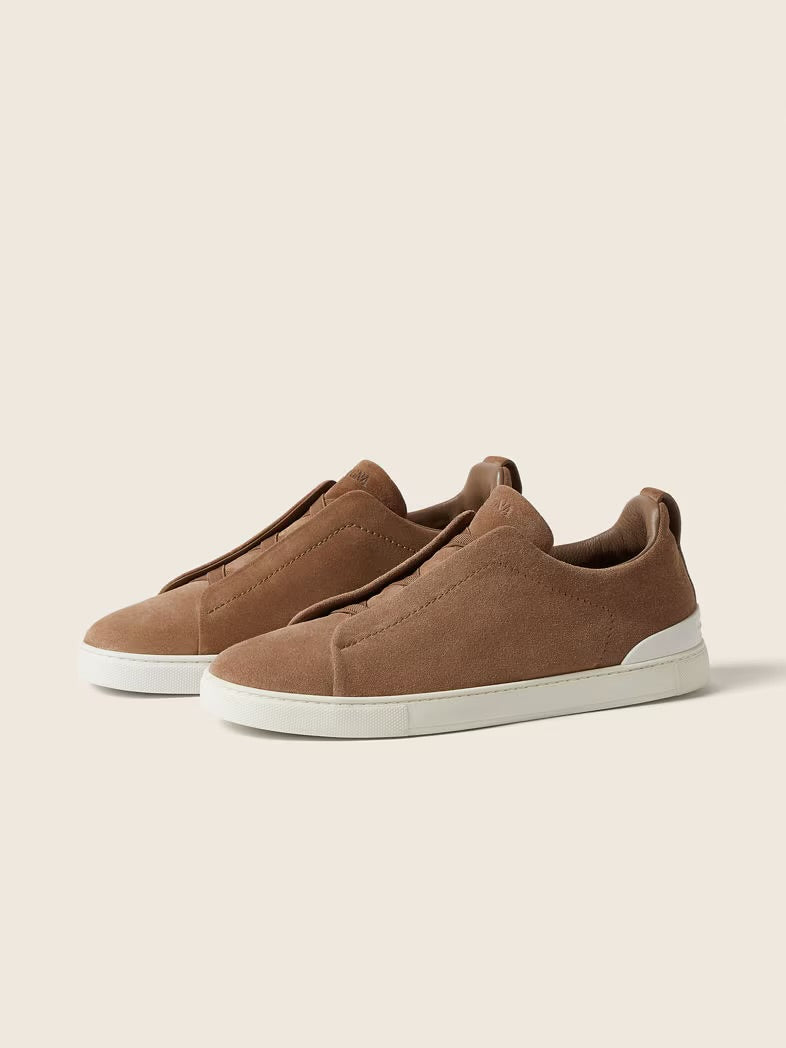 Zegna Triple Stitch beige Suede (fabric original)