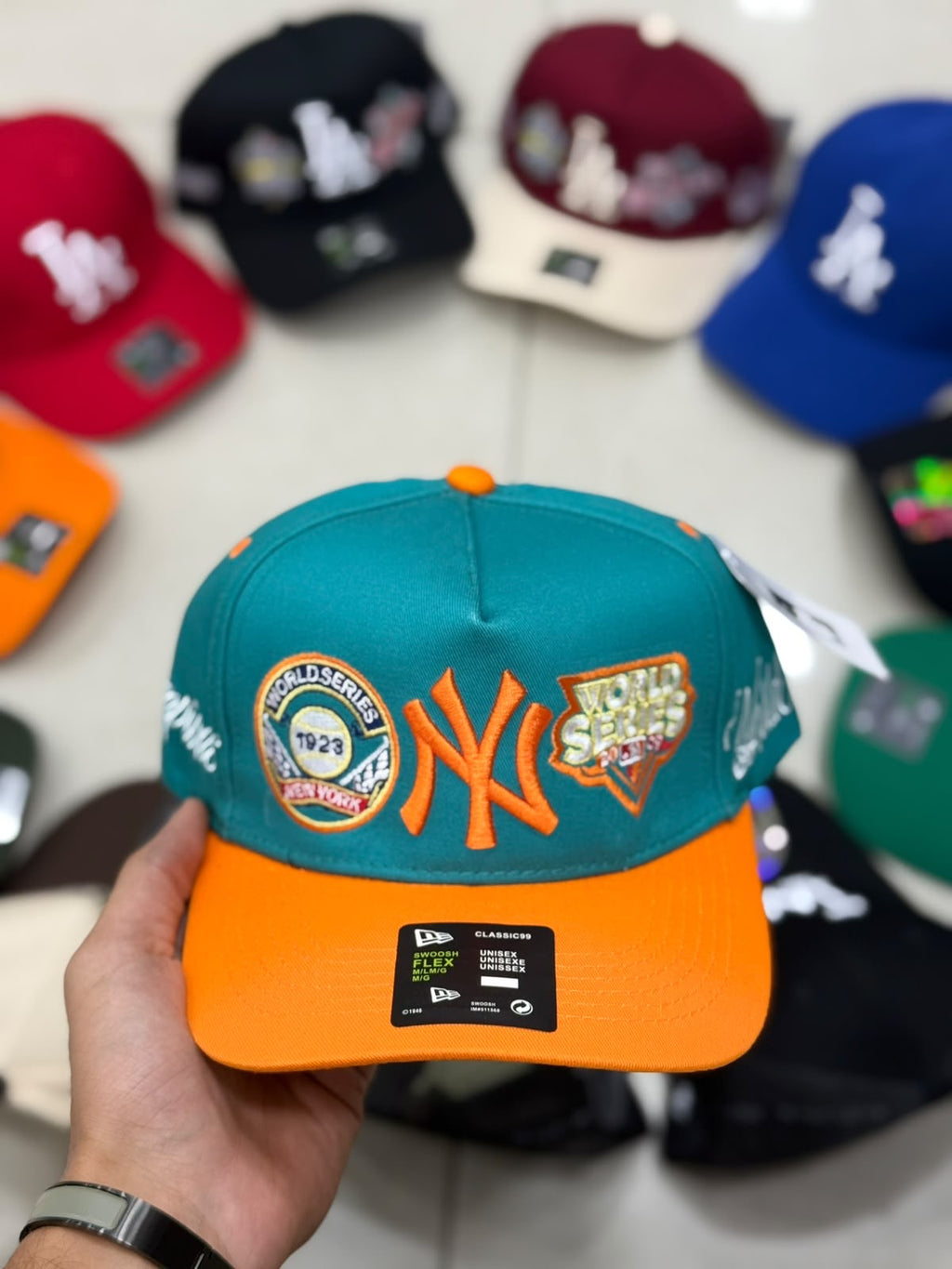 NY World Series Gorra Cafe New York 59Fifty teal/orange