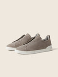 Zegna Triple Stitch grey Suede (master quality)