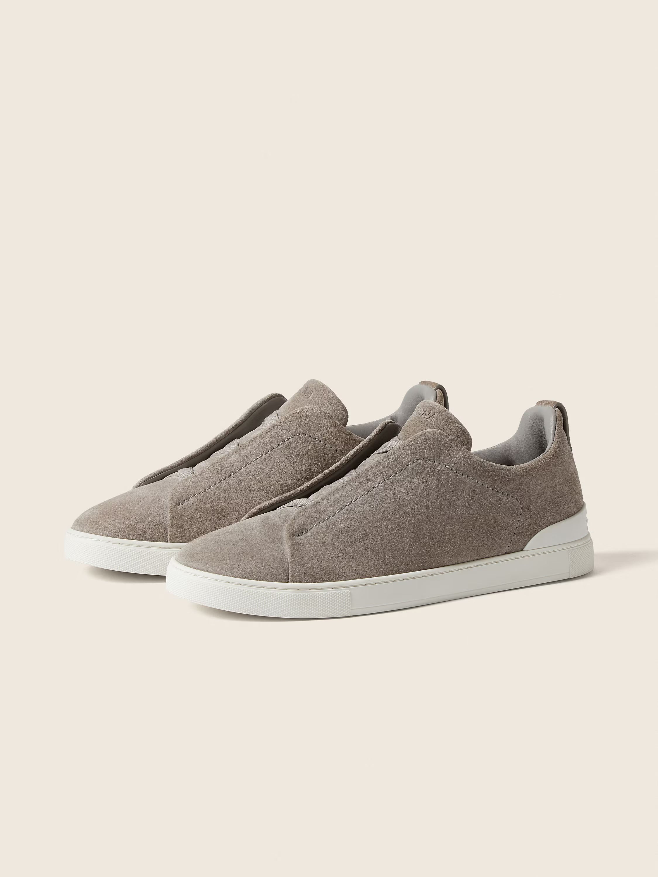 Zegna Triple Stitch grey Suede (master quality)