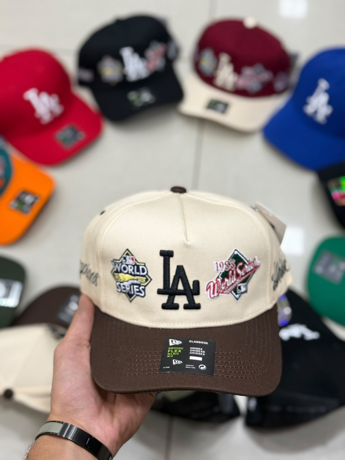 LA World Series Gorra Cafe New York 59Fifty biege/brown