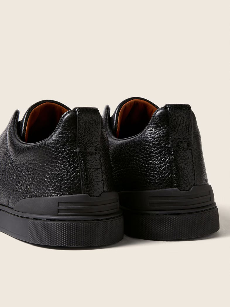 Zegna Triple Stitch Deerskin Sneaker  (fabric original )