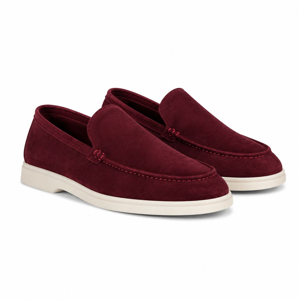 Loro piana burgundy  loafers (master quality )