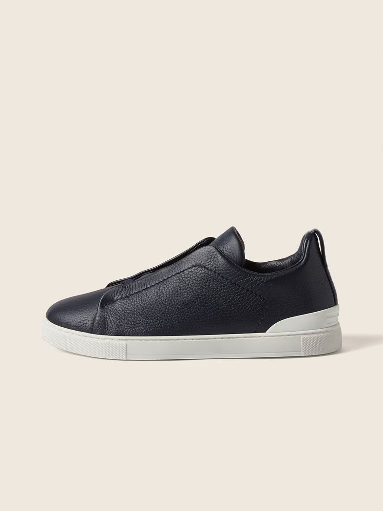 Zegna Triple Stitch Leather
Sneaker Navy  (master quality)