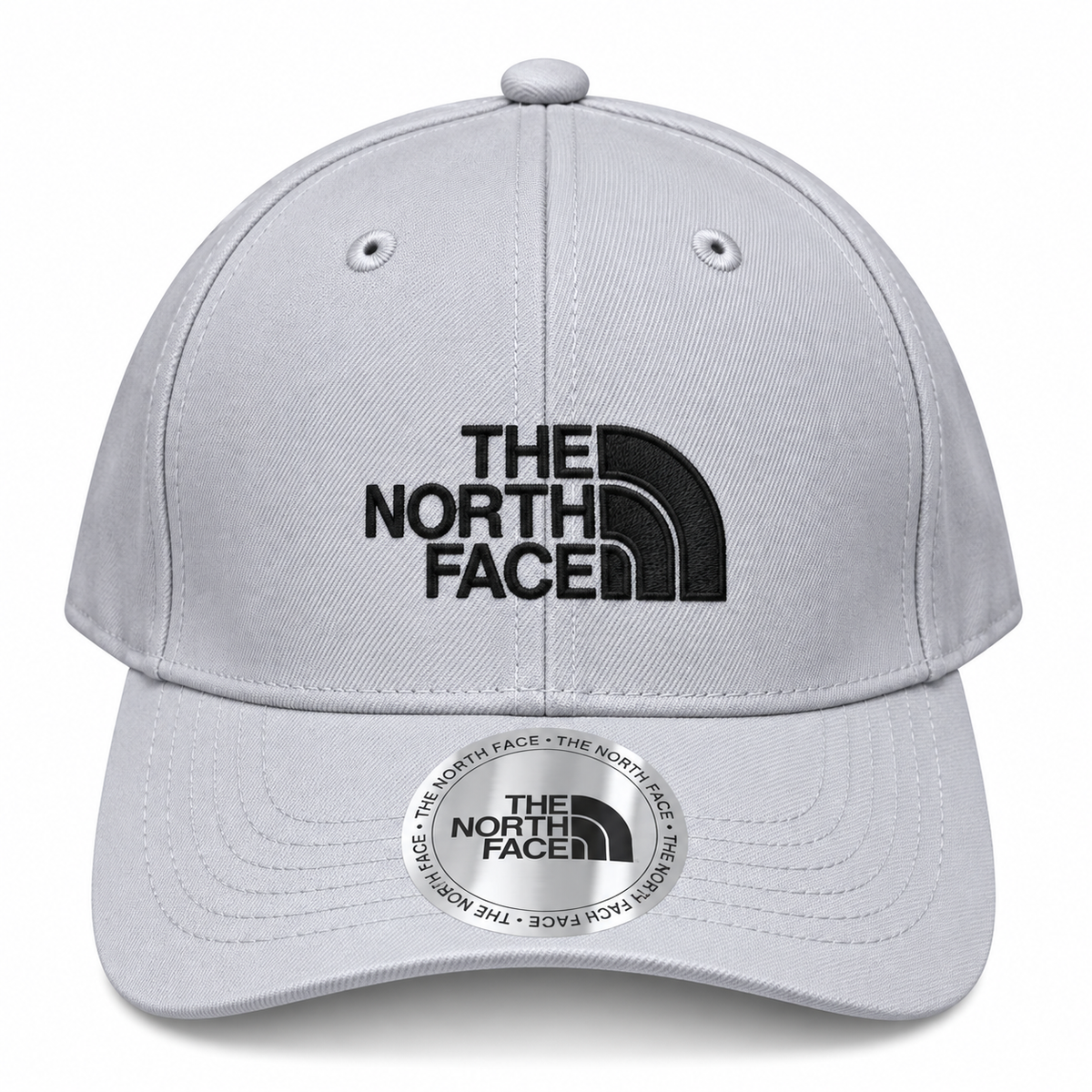 The north face grey black cap