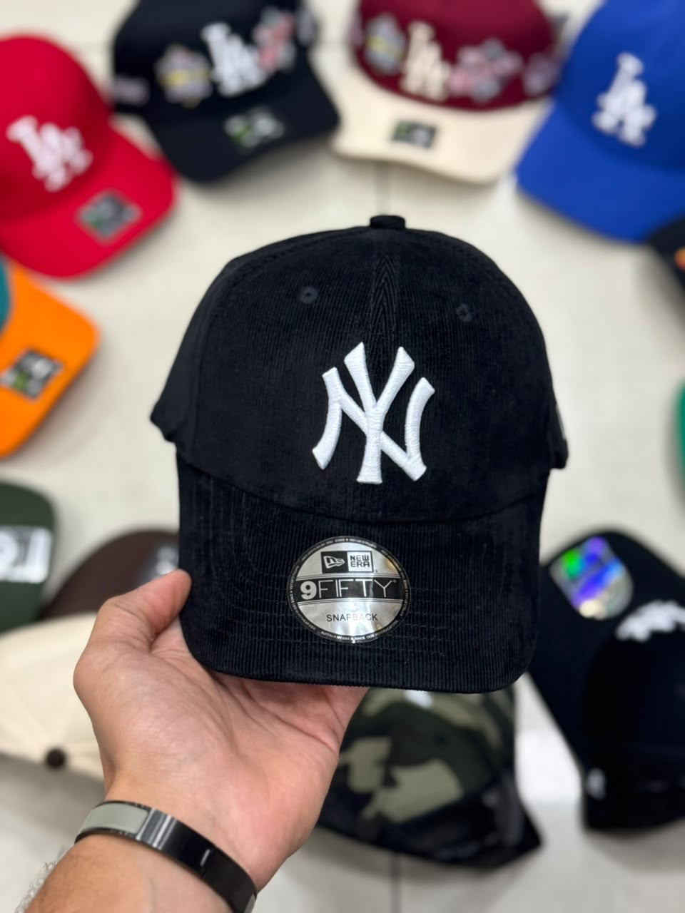 New York Yankees cap Cord 9FORTY M-Crown Snapback - Black