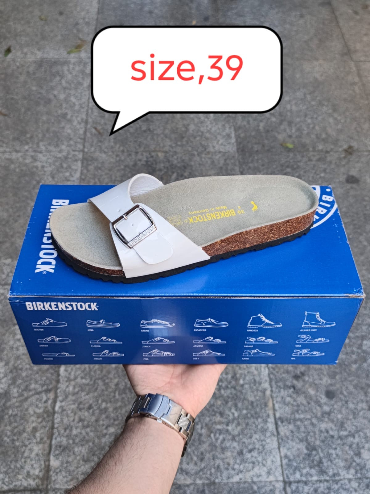 Birkenstock women Madrid Sandal white (clone to original) made in Germany