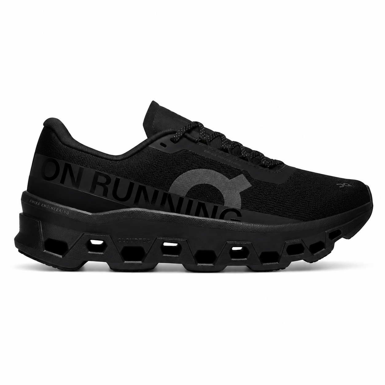On Cloudmonster running shoes black(fabric original)