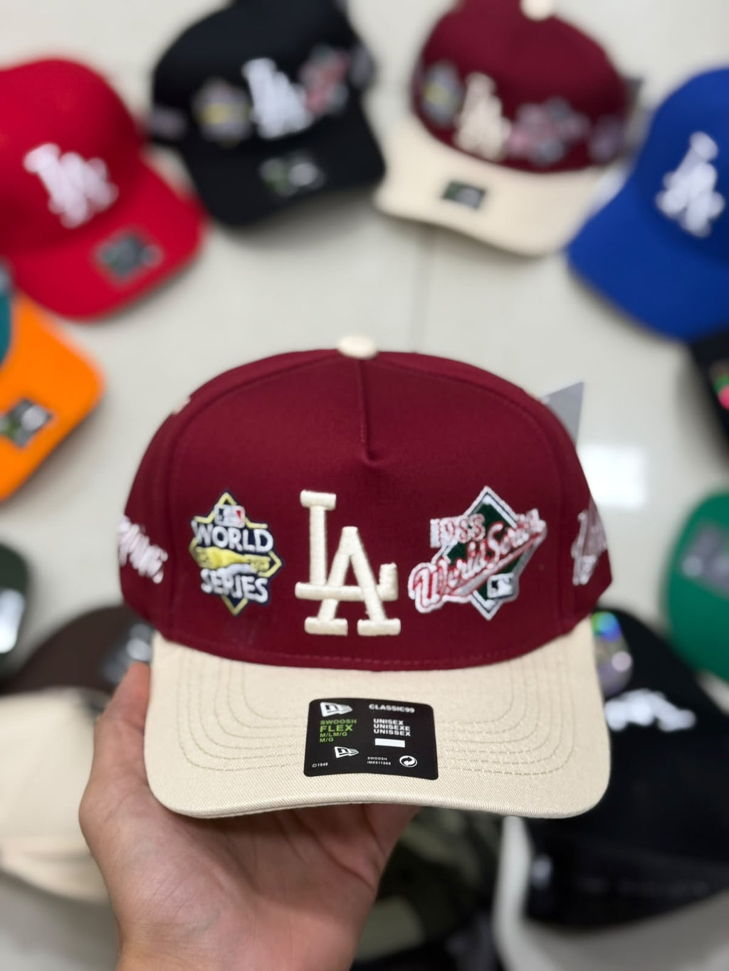 New York World Series Gorra Cafe New York 59Fifty burgundy/creme