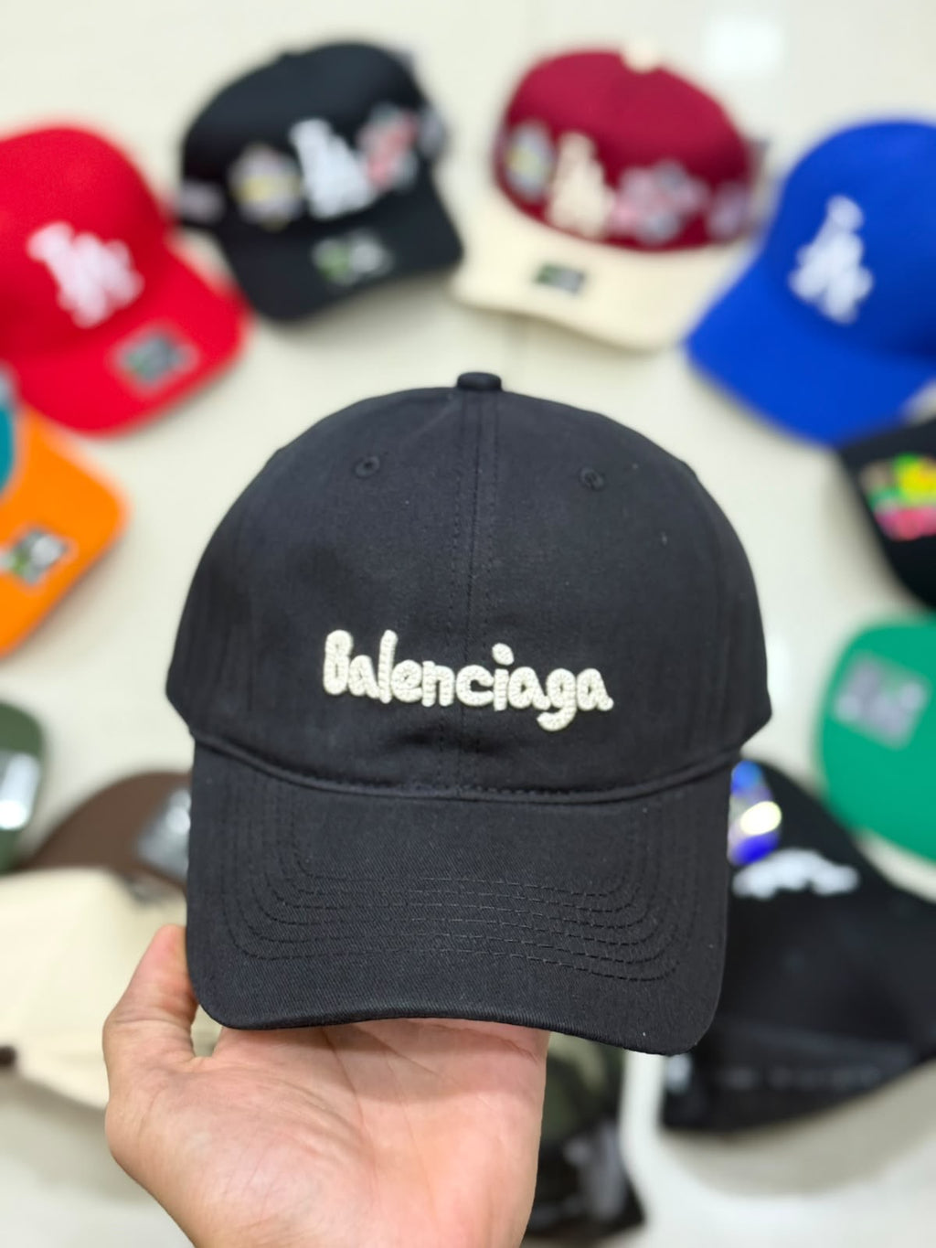 Balenciaga black and white cap