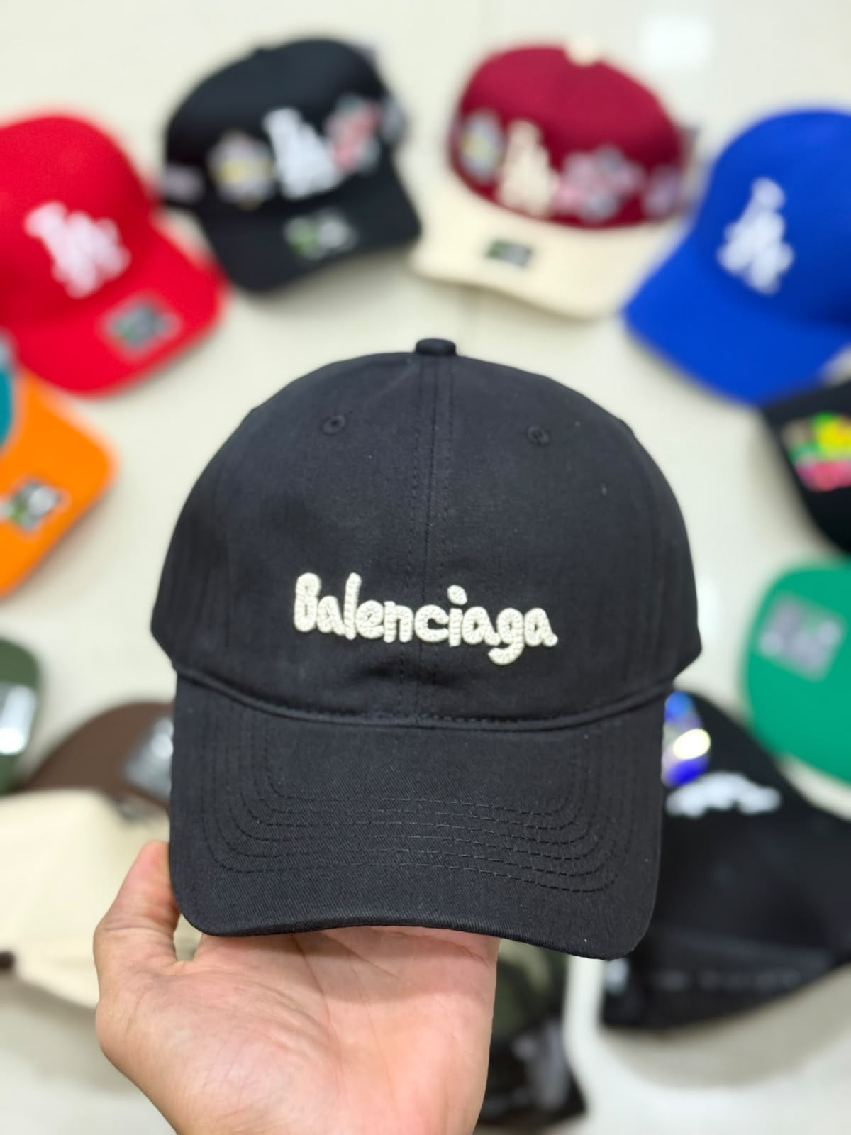 Balenciaga black and white cap