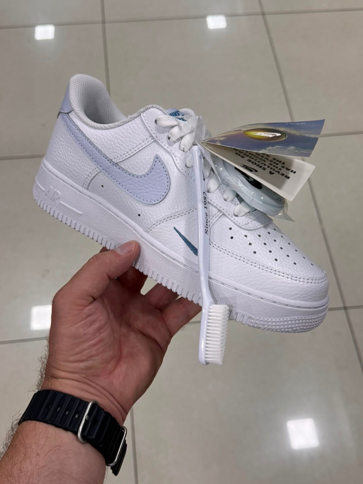 Airforce 1 07 “grey x white ”(original with barcode)