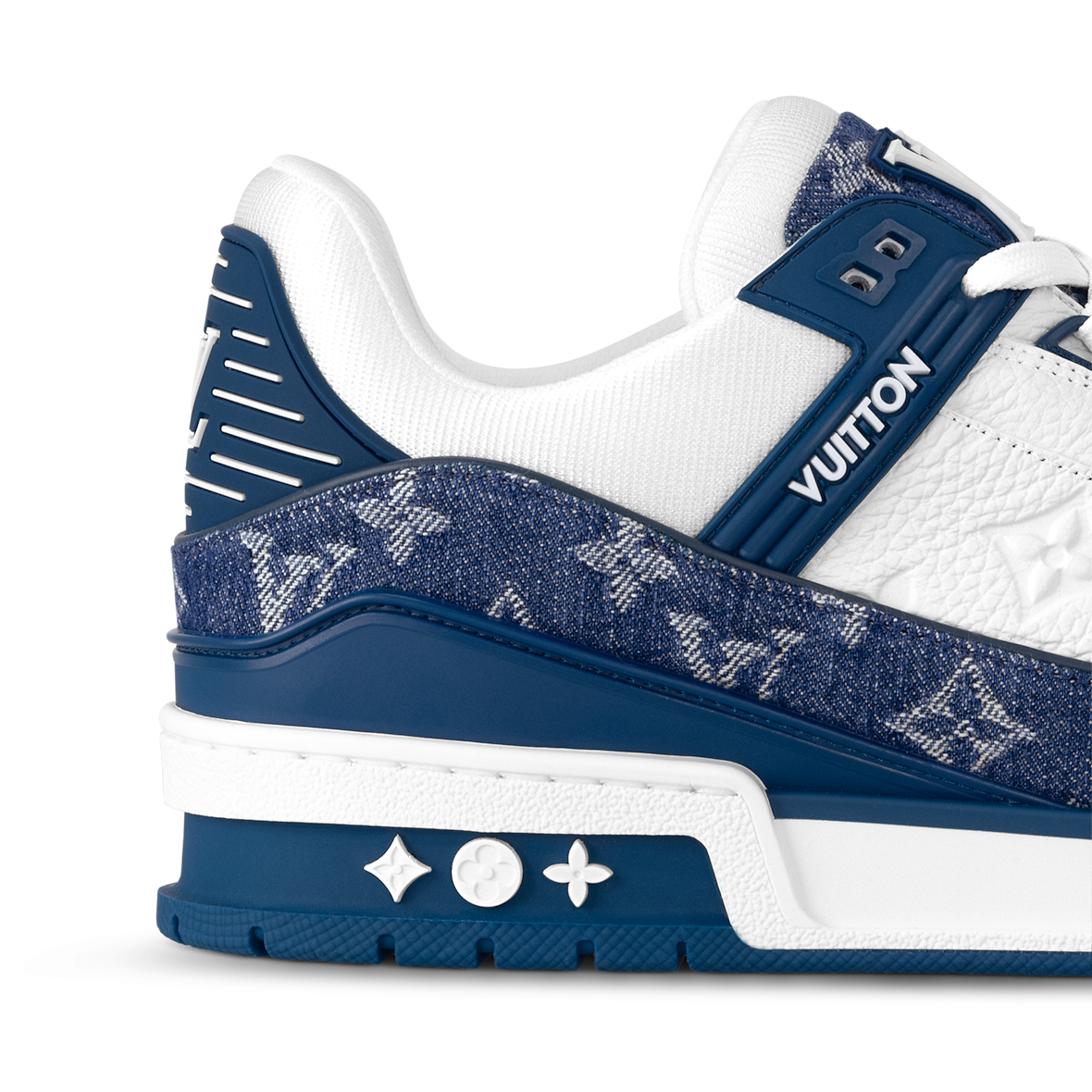LV Trainer Sneaker  navy denim (fabric original )