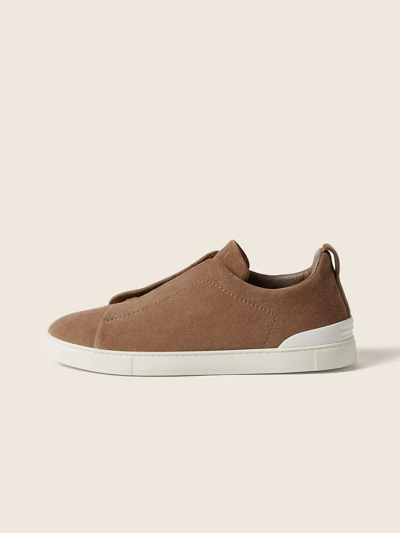 Zegna Triple Stitch beige Suede (fabric original)