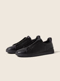 Zegna Triple Stitch Deerskin Sneaker  (fabric original )