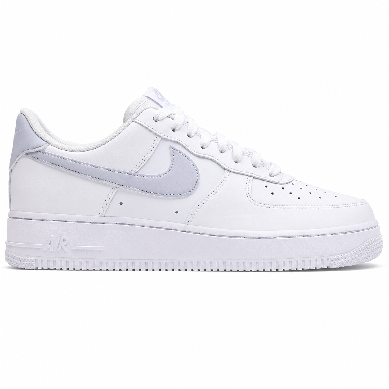 Airforce 1 07 “grey  x white ”(original with barcode)