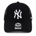 Black NY Yankees trucker hat