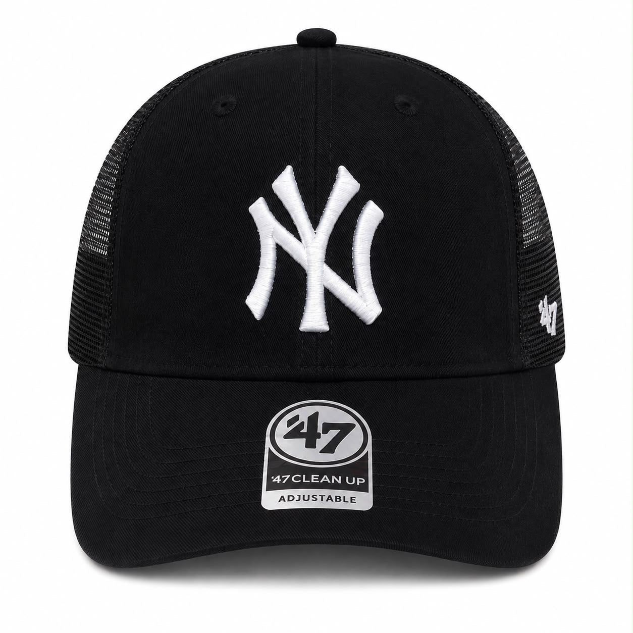 Black NY Yankees trucker hat
