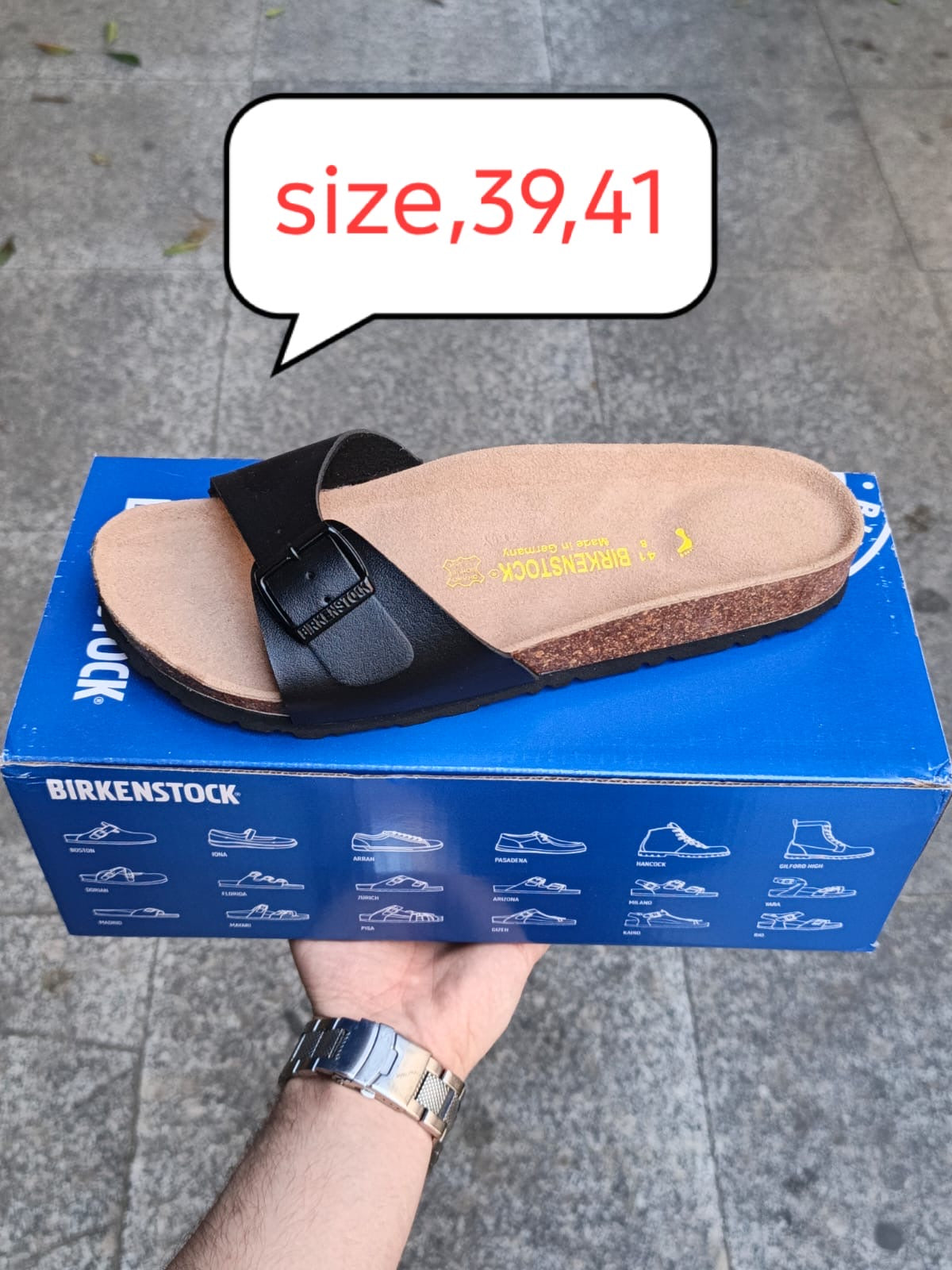 Birkenstock women Madrid Sandal black (clone to original) made in Germany