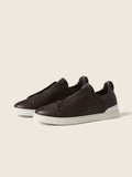 Zegna Triple Stitch Brown Leather (master quality )