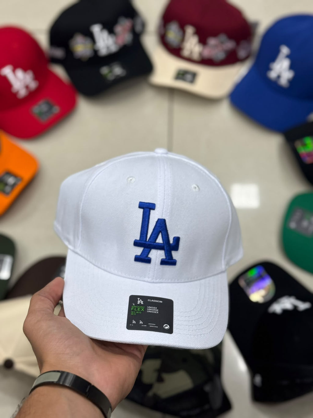 Los Angeles white blue