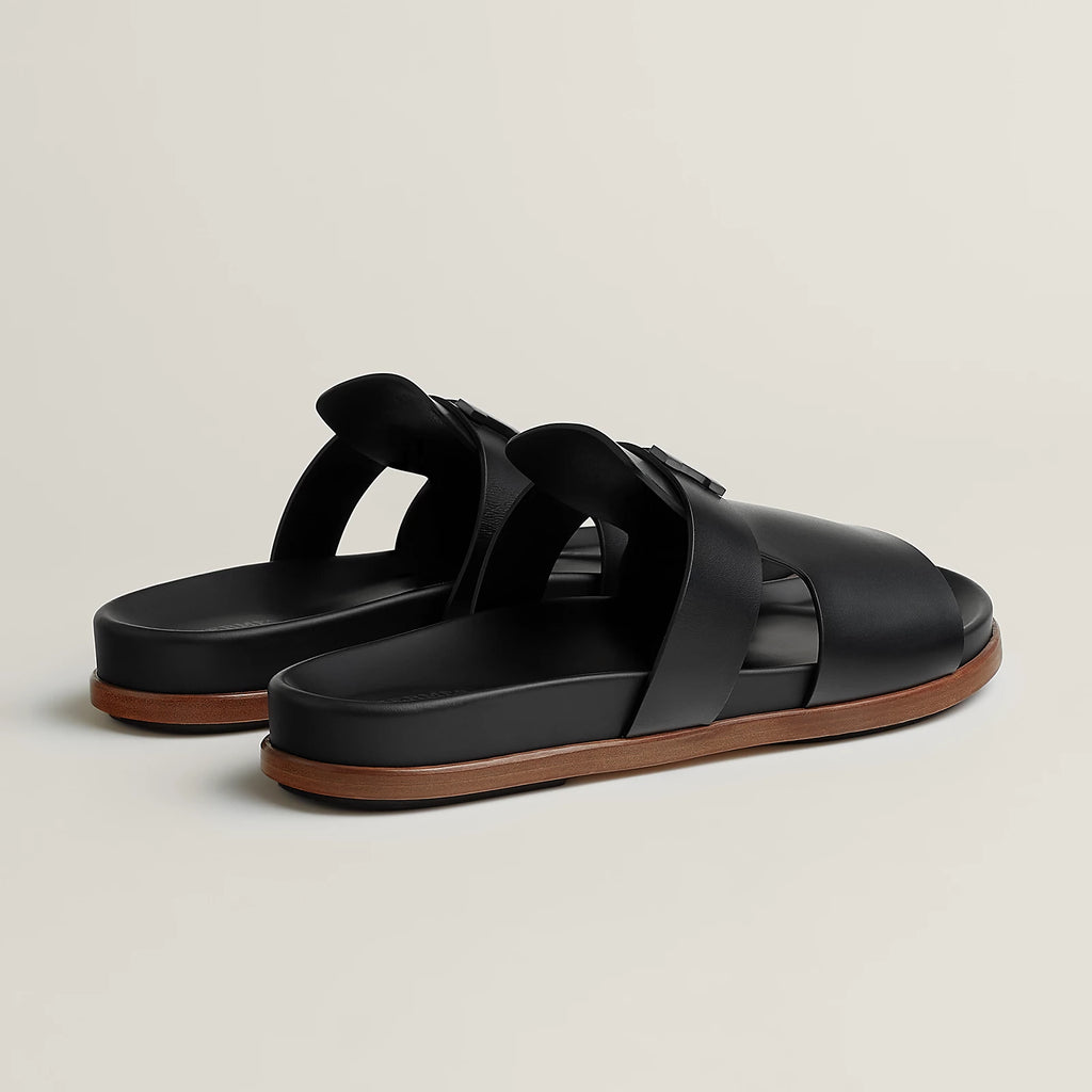 Hermes Jaures Sandal matte black (master quality)