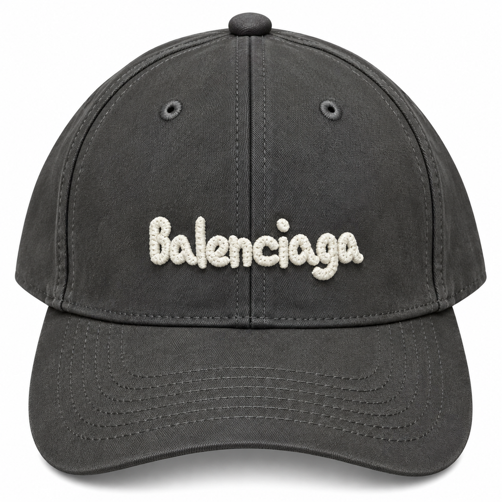 Balenciaga grey and white cap