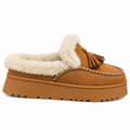 UGG Lace Bow Platform Slippers camel (AAA quality)