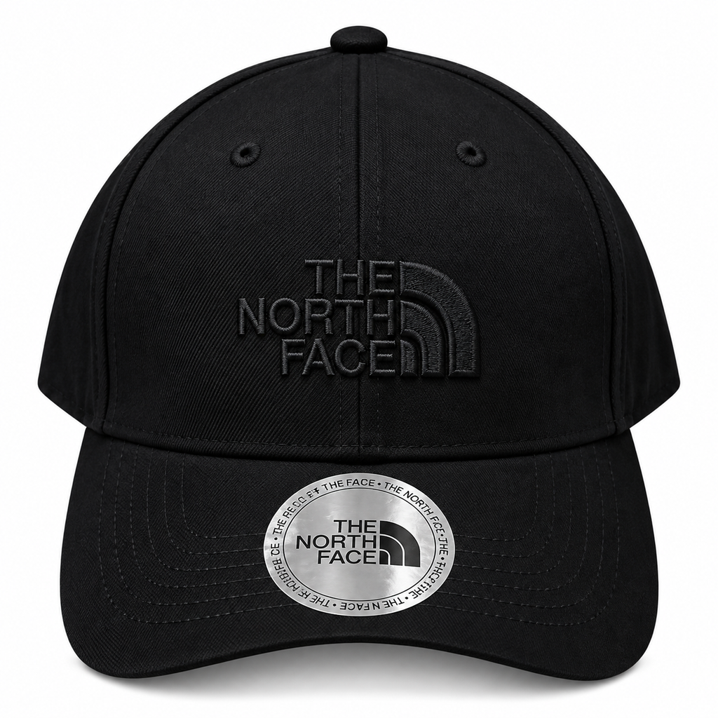 The north face full black cap
