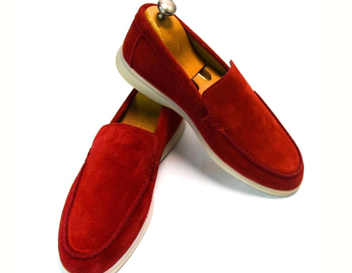 Loro piana red  loafers (copy a)