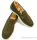 Loro piana med  olive  loafers (copy a)