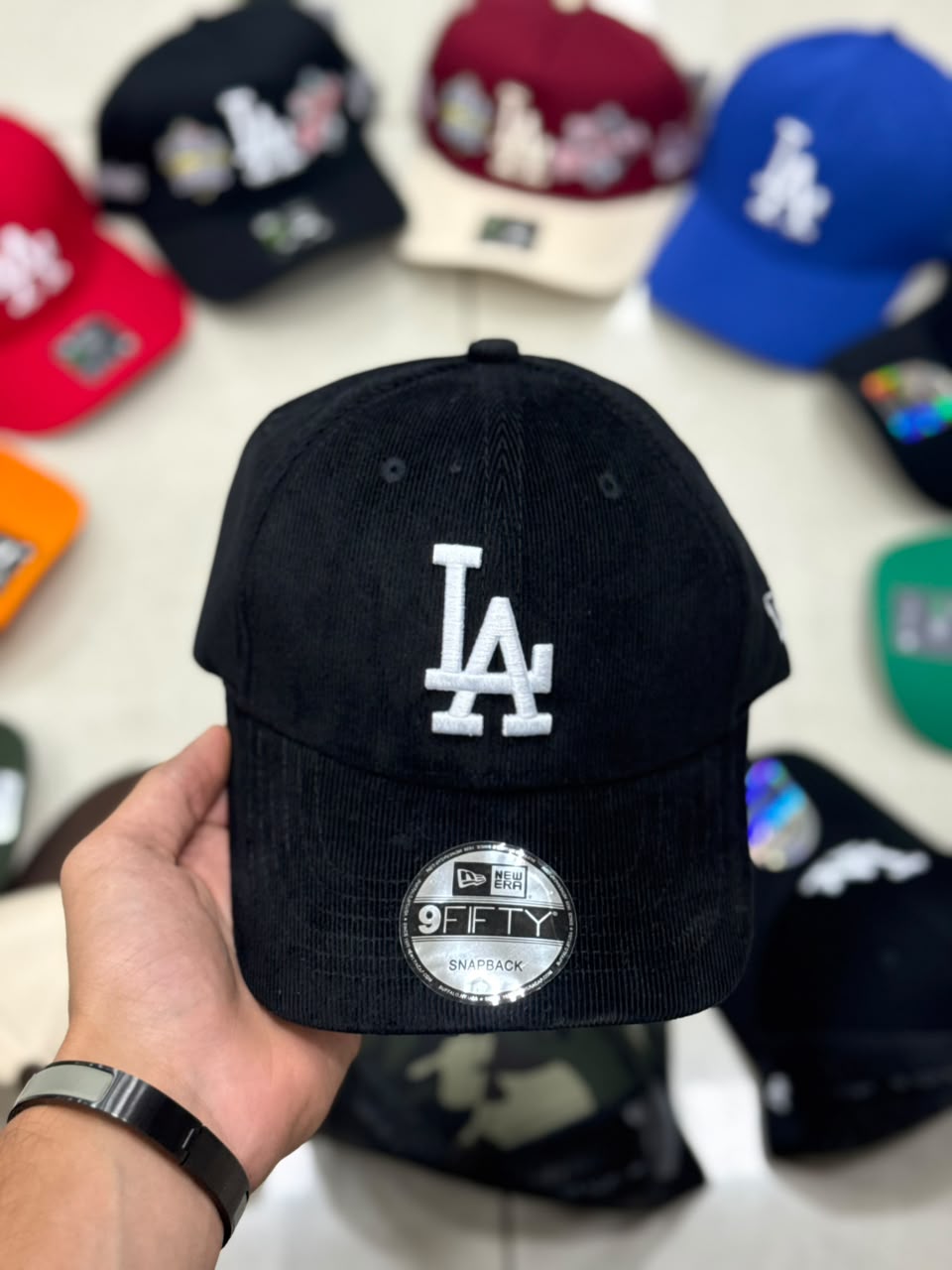 LA Dodgers cap New Era Cord B2B Snapback - Black