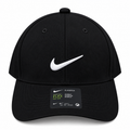 Nike black white swoosh cap