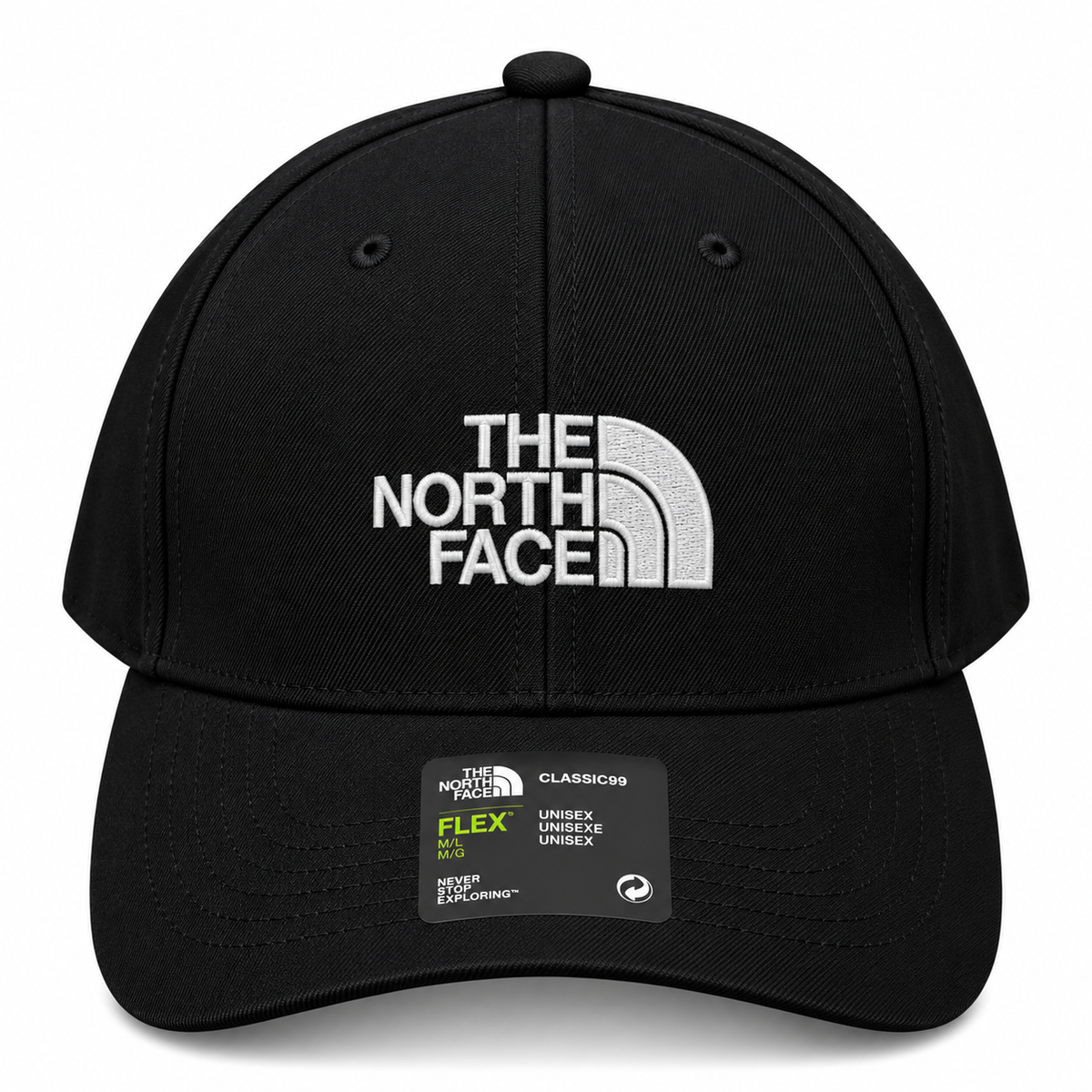 The north face black and white