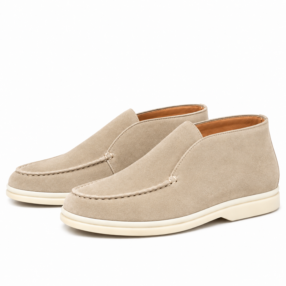 Loro piana Biege autumn loafers (AAA+ quality) genuine seude