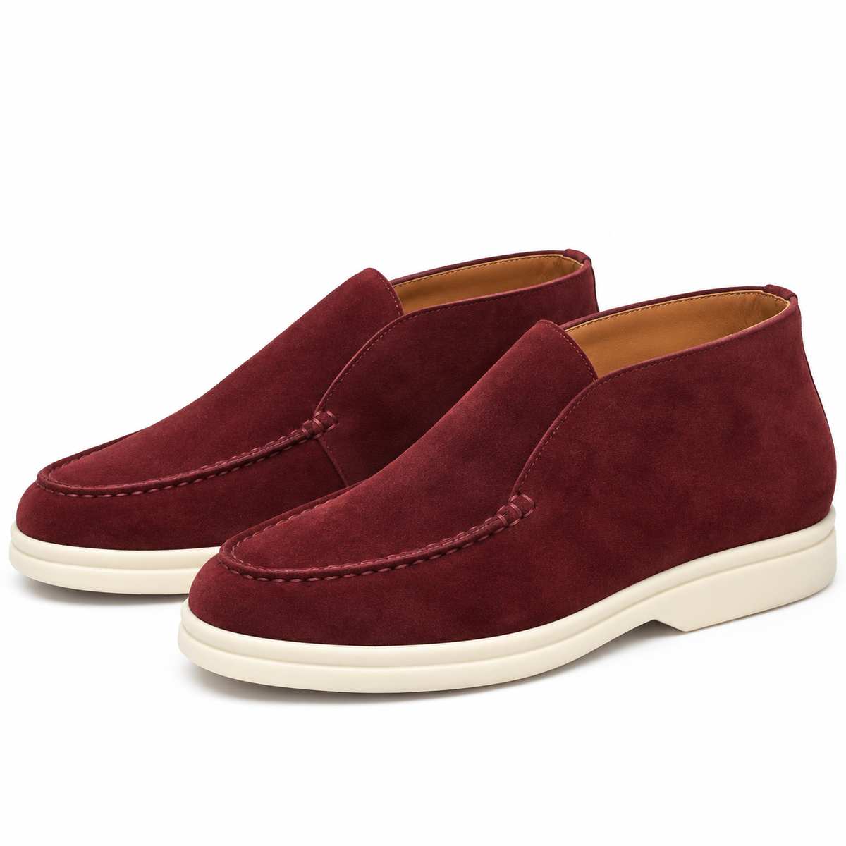 Loro piana black burgundy loafers (AAA+ quality) genuine seude
