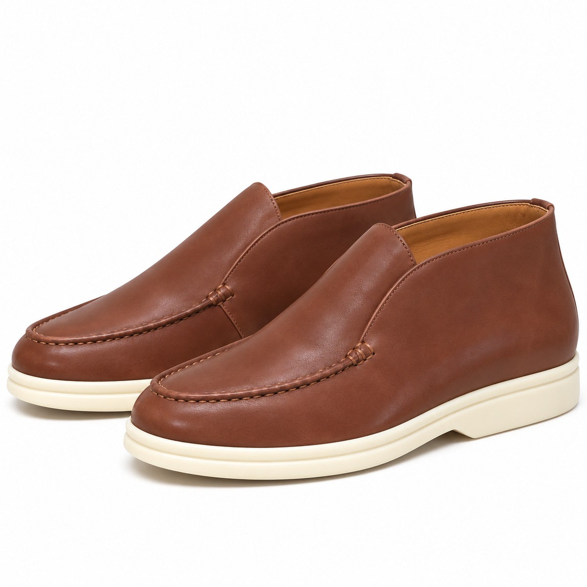 Loro piana black light brown loafers (AAA+ quality) genuine leather