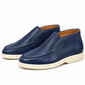 Loro piana deerskin navy blue loafers (AAA+ quality) genuine leather