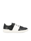 Valentino Garavani Open leather sneakers black/white (master quality)