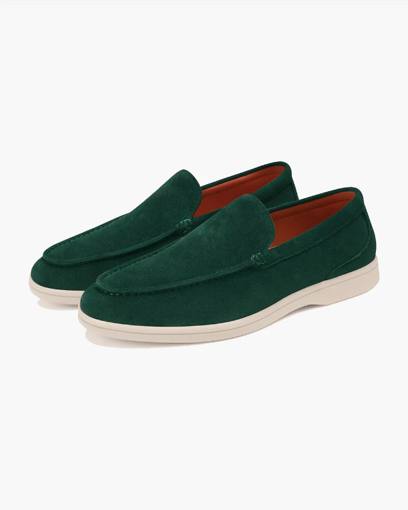 Loro piana dark green  loafers (copy a)
