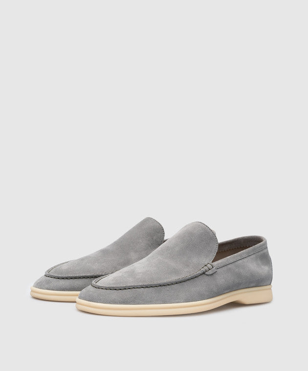 Loro piana dark grey  loafers (copy a)