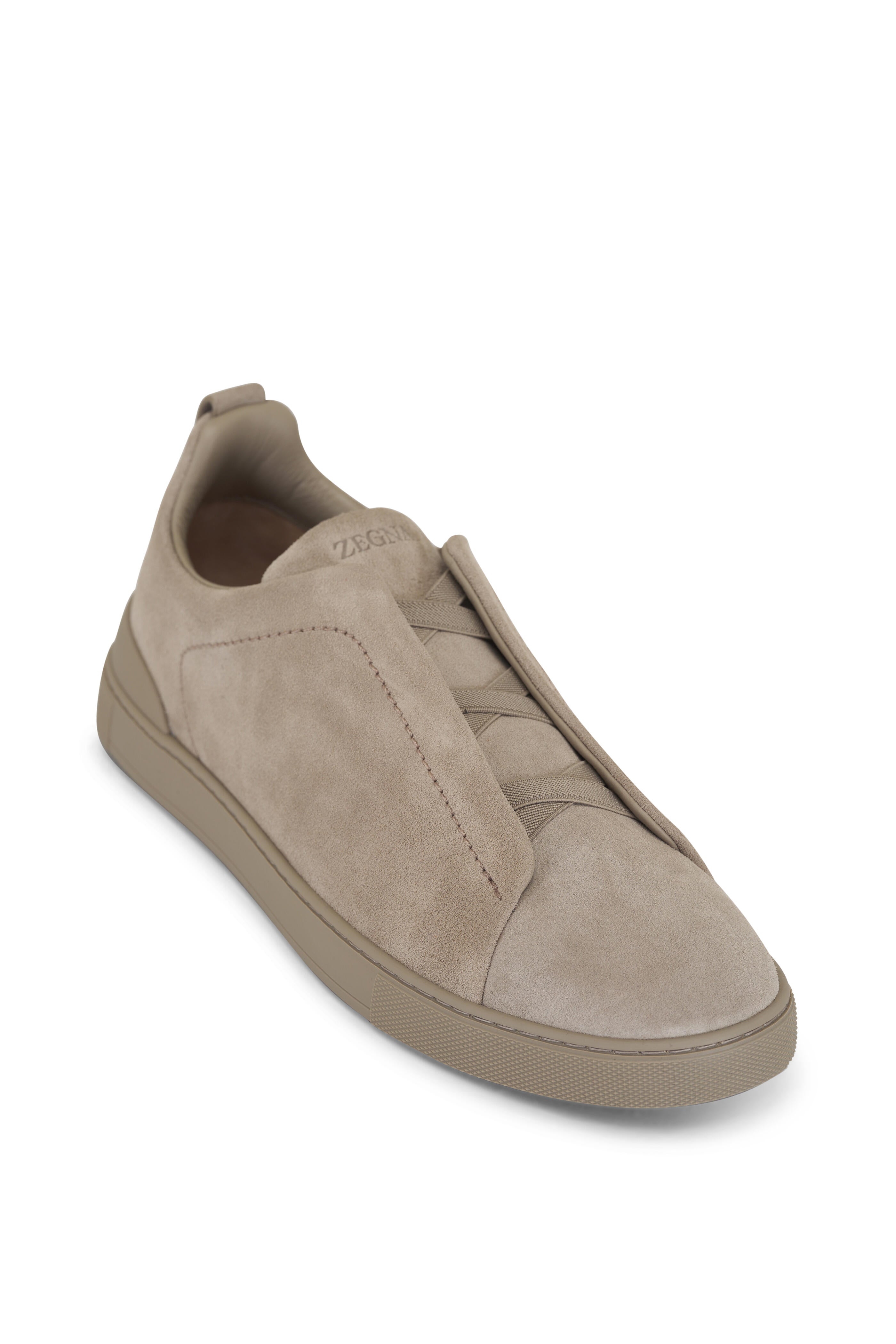 Zegna Triple Stitch beige Suede (master quality)
