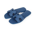 Hermes sandals blue (copy a)