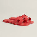 Hermes sandals red (copy a)