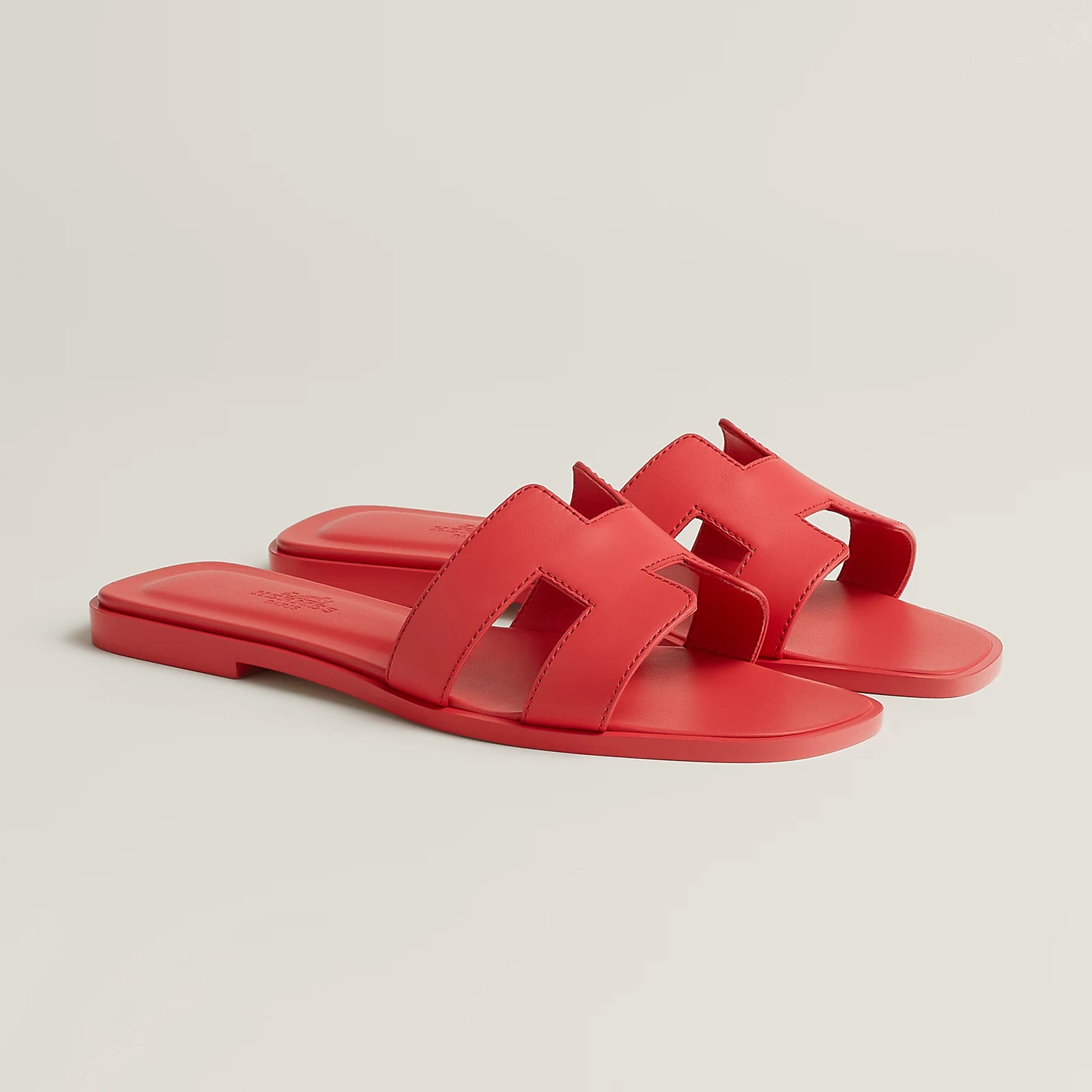 Hermes sandals red (copy a)